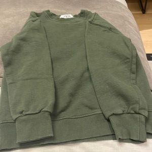 Great condition olive green boys sweat shirt